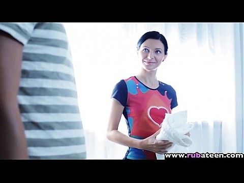 RubATeen - Hairy Russian Teen Takes A Huge Cock