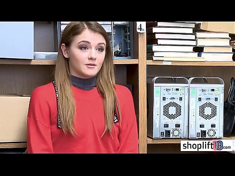 Petite brunette teen sucks a LP officers big thing