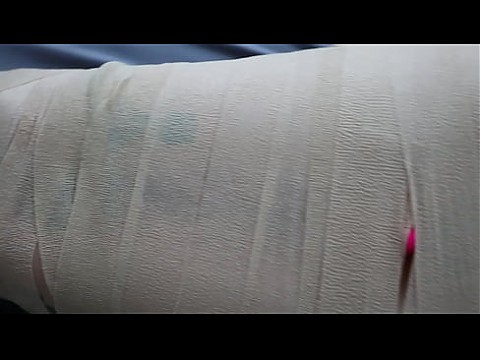 Паршивку Рокси мумифицировали и соблазнили игрушкой Lovense 10 мин.