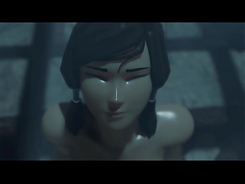 Когда она кончает, у нее загораются глаза - качественное анимационное порно с различными позами, где мокрая девушка заставляет своих партнеров кончить 6 мин.