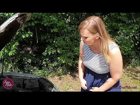 Эксплуатируется при поломке машины !!! Вдруг он трахает меня без презерватива! 9 мин.