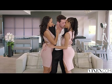 VIXEN Harley Dean and Kira Noir Share a Huge Cock