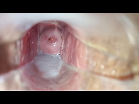 Сперма внутри киски крупным планом гинекологическое зеркало 5 мин.