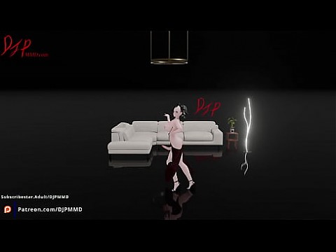 Симпатичная фута Rachel танцует под поп-блендер MMD 1565 3 мин.