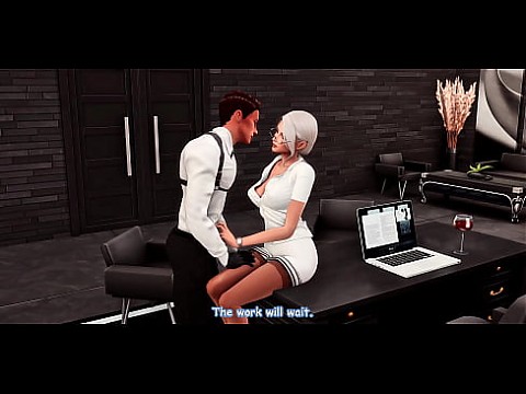 Секретарша-шлюха получила бонус за глубокую глотку и большую задницу (SIMS SFM Anime Hentai) 3 мин.