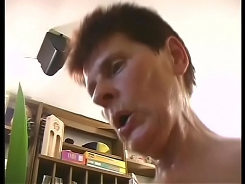 Nasty mature woman with red hair Sari is fond of getting her twat stretched with young hard dong