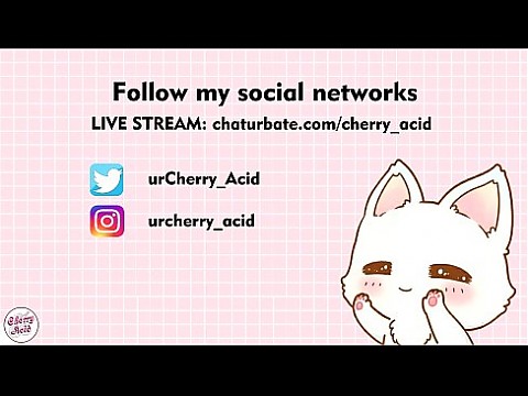 cherry acid sexy geek squirt and ride dildo camgirl