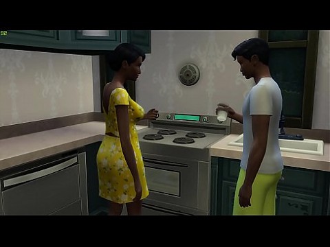 Чернокожая мама и черный сын