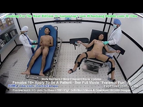 $CLOV Fraternal Step Twins Michelle & Chris Anderson Made To Fuck By Twisted Doctor Tampa As Part Of Strange Medical Experiments 20 мин.