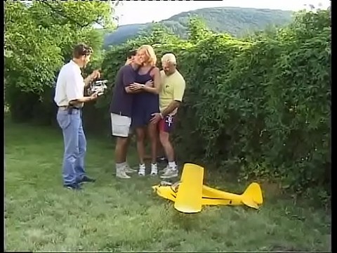 Amateur sex! Cute blonde gang banged and filmed