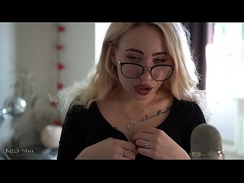 ASMR, инструкция по дрочке от ботанистой девушки 13 мин.