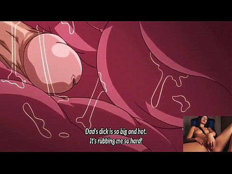 Отчим наказывает дырку своей дочери [хентай без цензуры, английские субтитры] 10 мин.