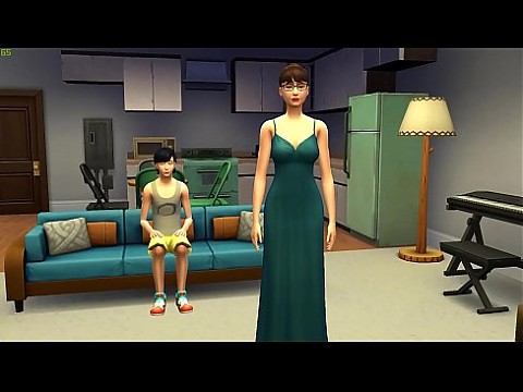 Мать впервые трахается с сыном-подростком