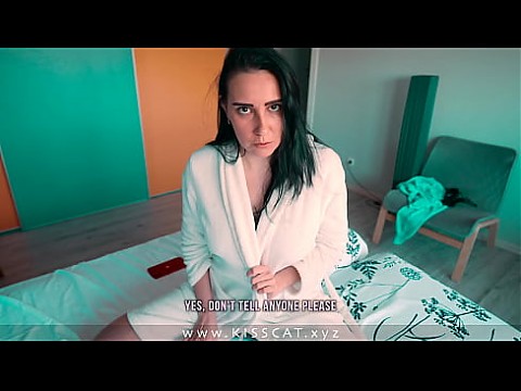 мачеха трахнута в жопу за измену от сводного сына - жесткий глубокий минет с анальным кремпаем / Kisscat 10 мин.