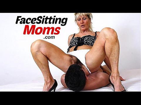 Dirty older woman Gabina facesitting young muscular boy