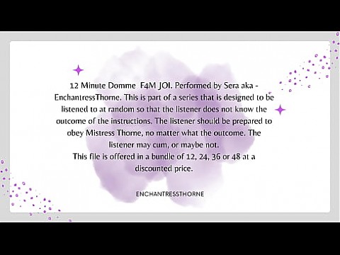 F4M женское доминирование, инструкция по дрочке 8 из 12 13 мин.